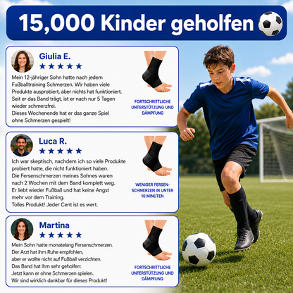 Sooftie ComfortHeel | Stütze bei Fersensch­merzen für junge Sportler