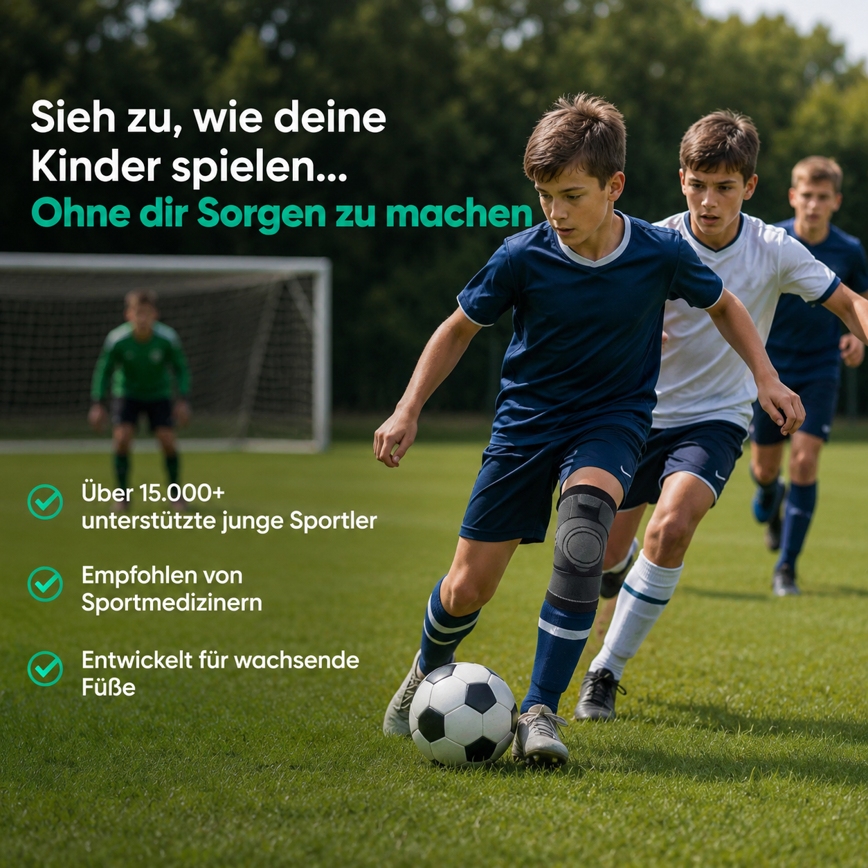 ComfortKnee Bandage | Kniestütze für kleine Sportler